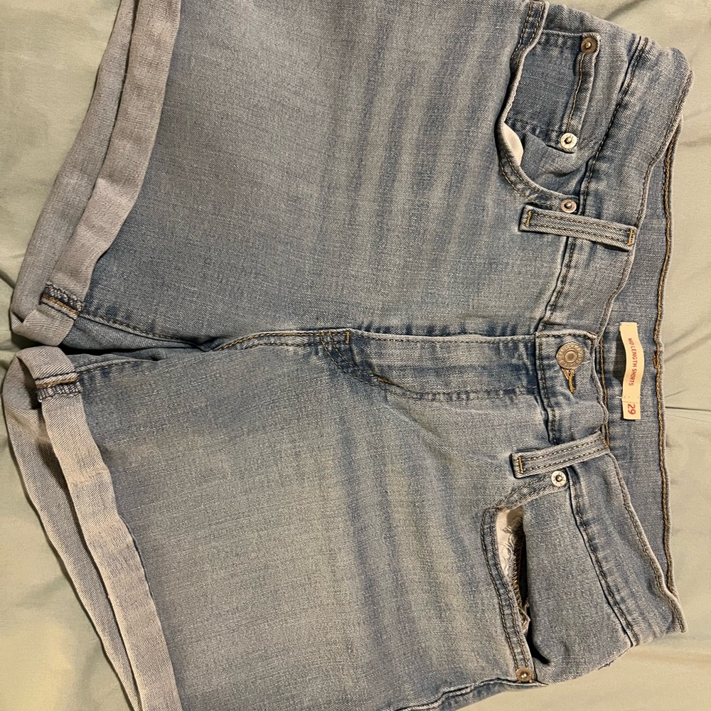 Levi's Blue Denim Casual Shorts